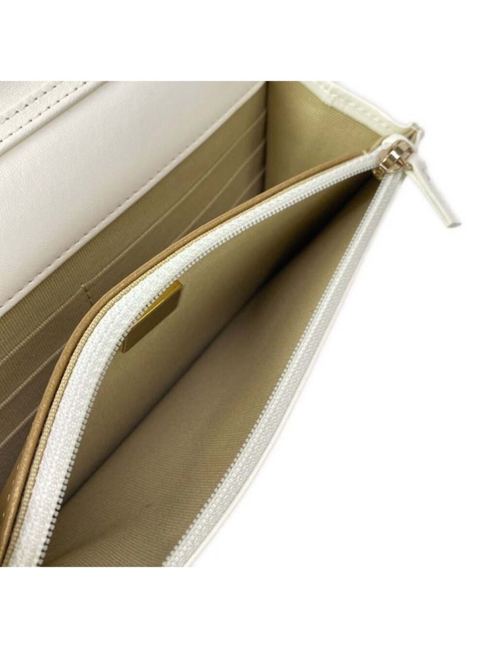 Chanel Wallet Quilted White Chain Gold Coco Ball Aja Star Lambskin Shoulder Bag - Picture 5 of 13